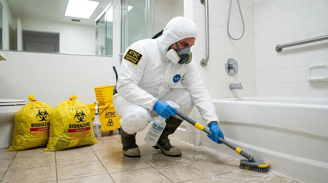 Decontamination equipment deployed for Blood Cleanup in New London